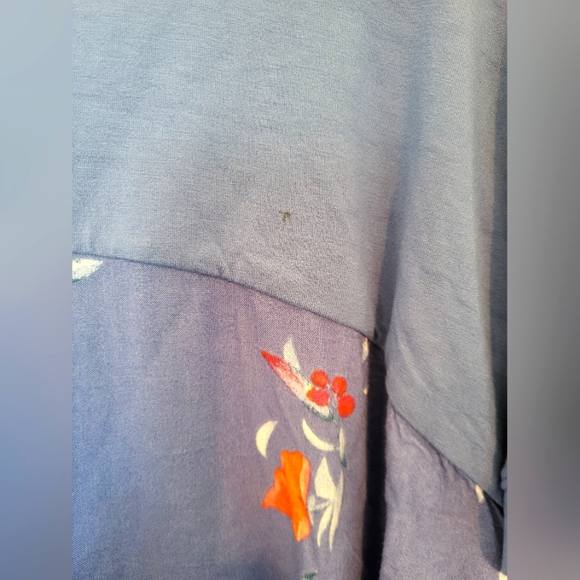 4 for $30 🌈 Ava & Viv hi low floral back short sleeve t-shirt size 4X - Picture 3 of 7